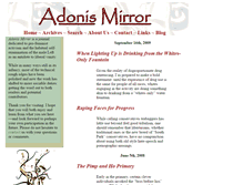 Tablet Screenshot of adonismirror.com